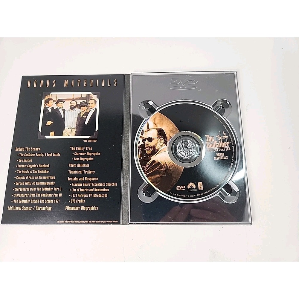 The Godfather Collection 5-Disc DVD Set Part I II III Box Set - Picture 9 of 9